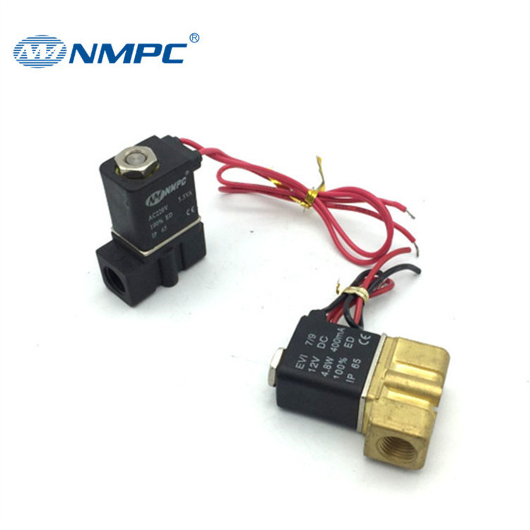 2 Way Valve 1/4'' 1/8'' Port Size AC220V DC24V DC12V 2/2 Way 2P025-08 Pneumatic Solenoid Mini Valve