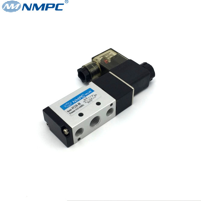 Low Price 4V200 Series 5/2 Way 4V210-08 Double Electric Control Solenoid Valve Pneumatic Air Valve