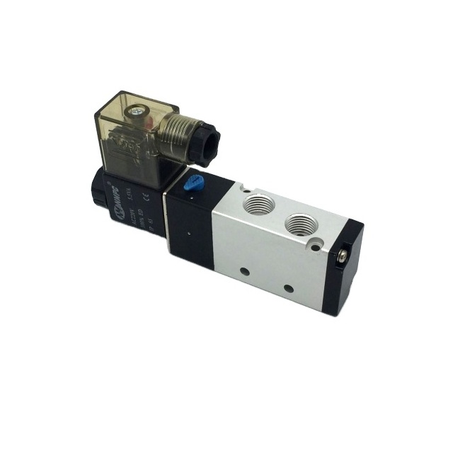 Low Price 4V200 Series 5/2 Way 4V210-08 Double Electric Control Solenoid Valve Pneumatic Air Valve