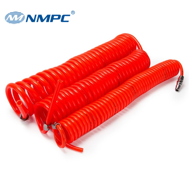 PU6X4 6mm Pneumatic Spring Coil Tube TPU PU Flexible Spiral Hose Air Brake Compressor Hose