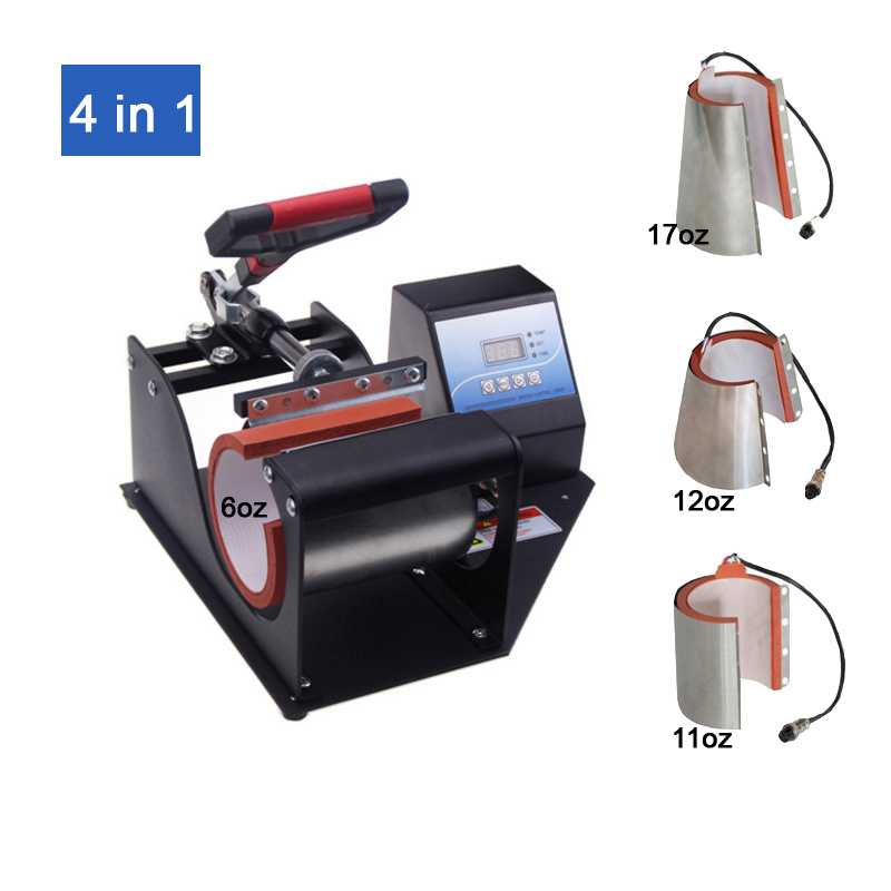 4 In 1 Mug Logo Printing Machine Sublimation Mug/Bottle Heat Press Machine