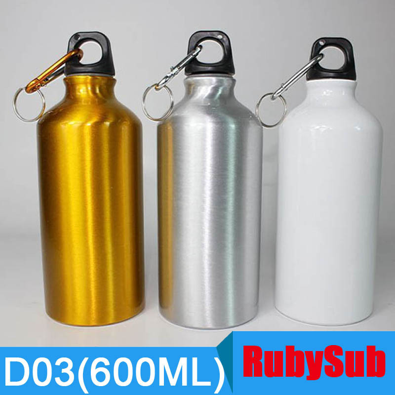 600ml Aluminium Travel Water Bottle Sublimation Sport Bottle For Promotion