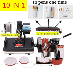 10 In 1 Heat Press Machine,Sublimation Printer/Heat Transfer Machine,Heat Press For Mug/Hat/T shirt/Phone case/bottle