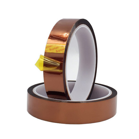 5/8/10/12/15/20/25/30/40mm Coffee Brown Color High Temperature Polyester Adhesive Thermal Tape