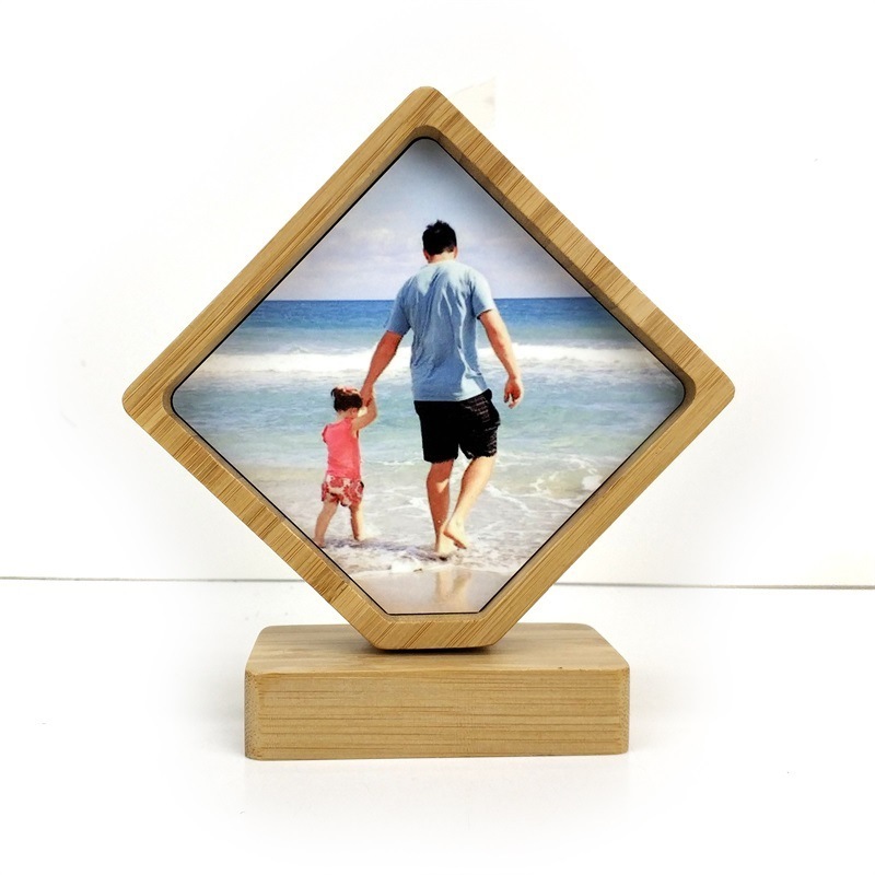 Sublimation Blanks Bamboo Wooden Display Photo Frames For Custom Home Hotel Decor