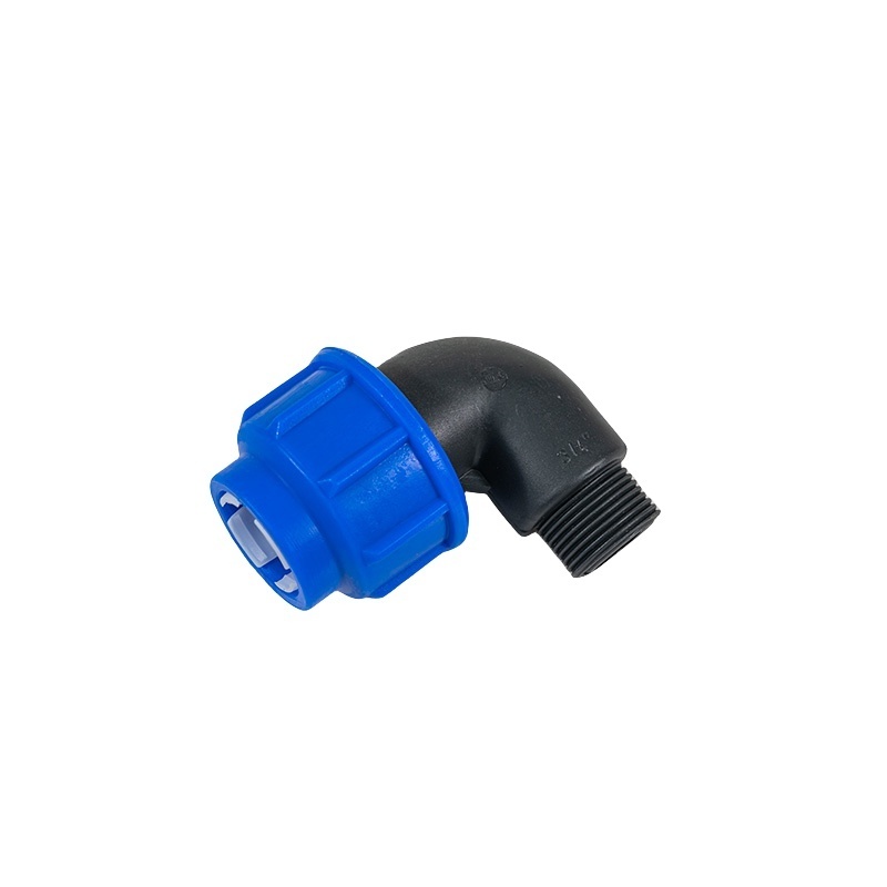 factory wholesale PP compression fittings water pipe connection quick connect PE tube connector PE PP HDPE Pipe Fittings