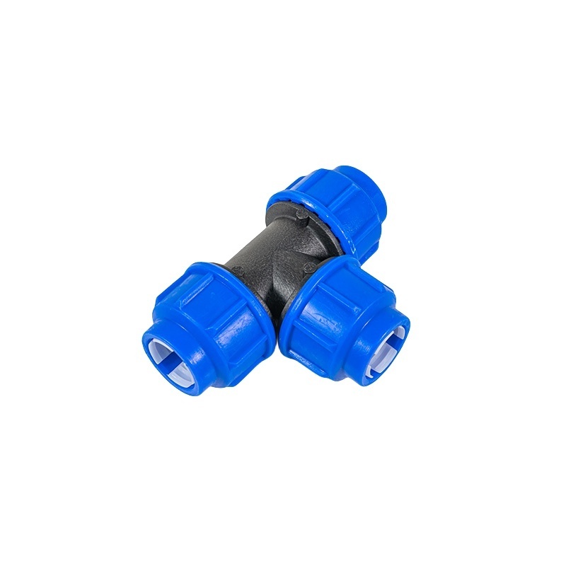 factory wholesale PP compression fittings water pipe connection quick connect PE tube connector PE PP HDPE Pipe Fittings