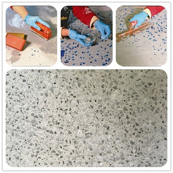 12mm Recycled Crushed Red Terrazzo Glass Rock Chips for Landscaping