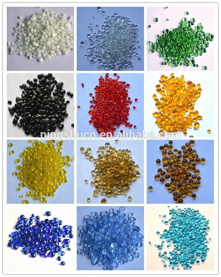 12mm Recycled Crushed Red Terrazzo Glass Rock Chips for Landscaping