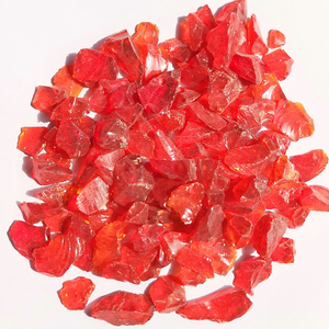 12mm Recycled Crushed Red Terrazzo Glass Rock Chips for Landscaping