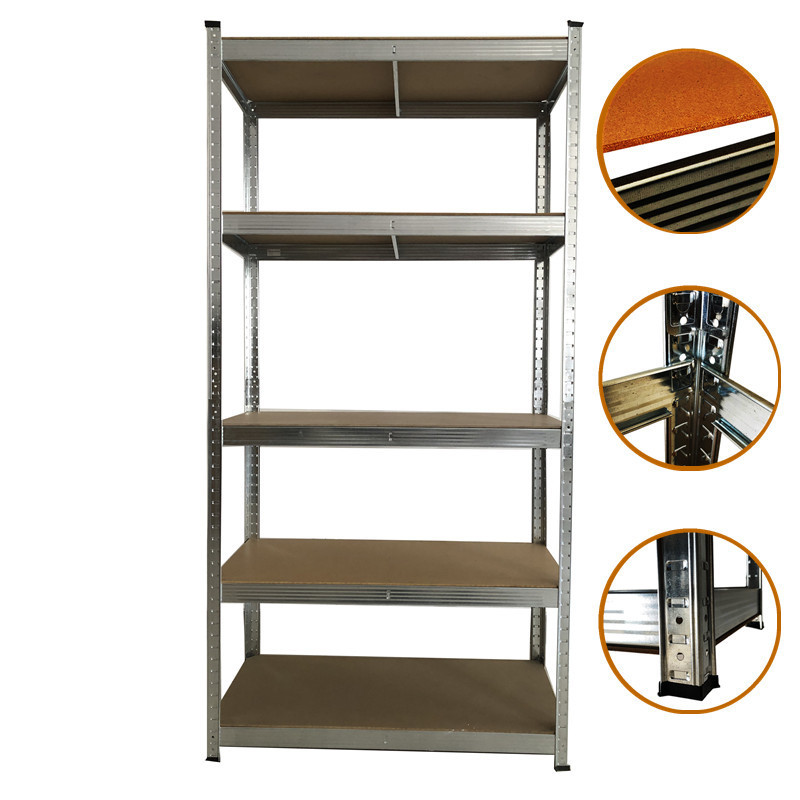 Heavy Duty Boltless Adjustable Metal Steel Frame Garage Shelving 5 Layer Storage Shelf Rack Shelves