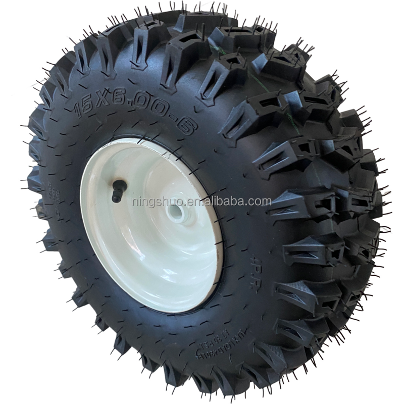 Manufacturer Best selling high quality 4PR 13x4.10-6 16X6.5-8 15X6.00-6 snow blower lawn mower wheel and ATV tire tubeless