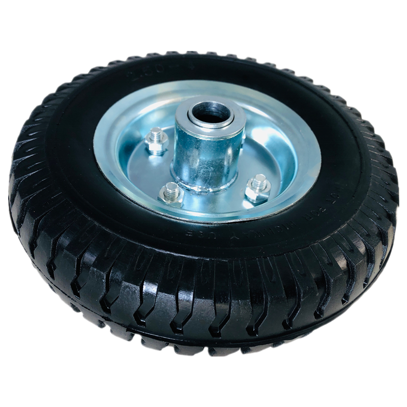 Manufacturer Hot Sale 8 Inch 2.50-4 200 mm Pu Foam Solid Polyurethane Tyre Wheels For Hand Trolley Cart