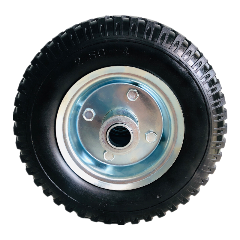 Manufacturer Hot Sale 8 Inch 2.50-4 200 mm Pu Foam Solid Polyurethane Tyre Wheels For Hand Trolley Cart