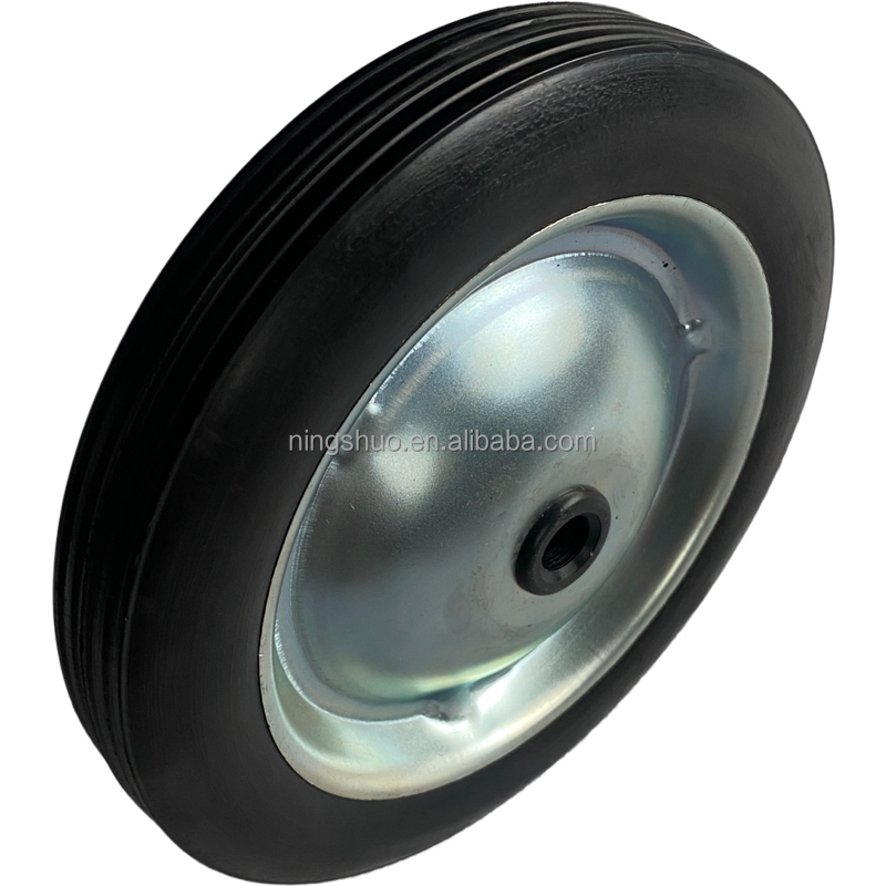 12 inch 12x1.75 inch 7*1.25 Flat Free Small Puncture Proof Solid Rubber Caster Tire Stroller Lawn Mover Cart Wheels