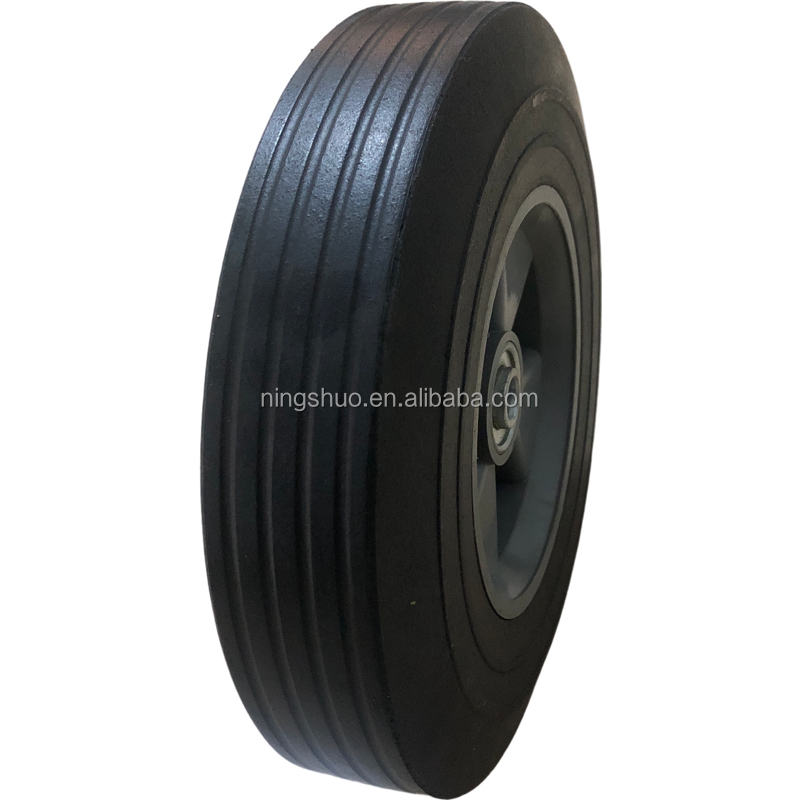 6x1.5 inch 8x2.5 Flat Free Solid Hand Truck Replaceable Tires 6