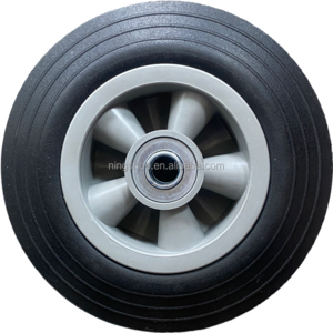 manufacturer Puncture Proof small 8" 8*2 with metal rim for dolly mover garden trailer farm cart solid rubber powder wheels