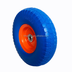 High Quality Flat Free Puncture Proof 260x85 3.00-4 3.50-4 3.50-8 4.00-6 Solid Pu Foam Filled kenda electric wheelbarrow tires