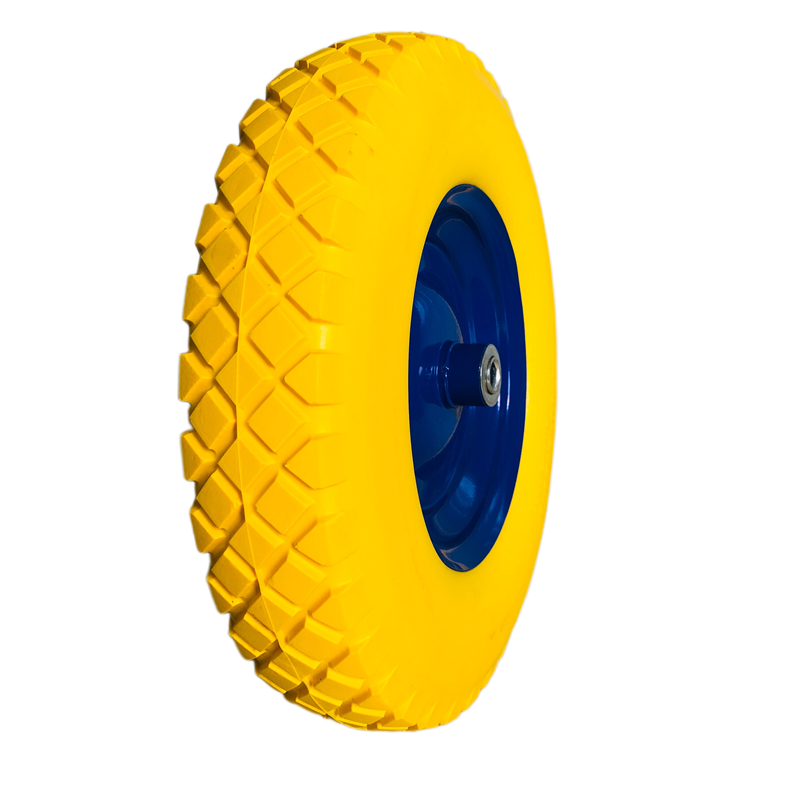 Cheap Price 4.80/4.00-8 Polyurethane Puncture Proof PU Foam Wheel Tyre Steel Rim for Heavy Duty Wheelbarrow