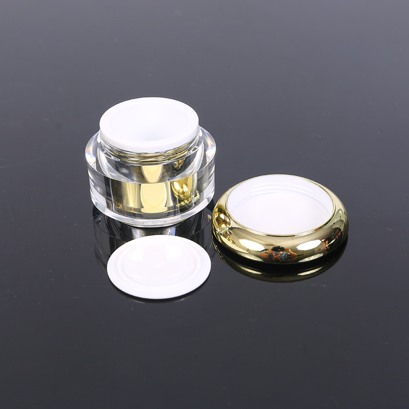 Spot silver acrylic 10g  15g  30g facial cream bottle beauty cream freckle cream sub-bottling mushroom bottle