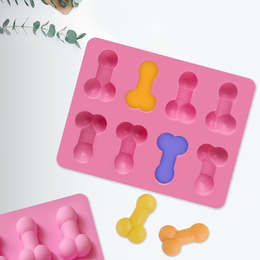 Bachelortte Party Penis Silicone Cake Mold Dick Ice Cube Tray Chocolate Candy Molds Baking Cake Decorating Tools