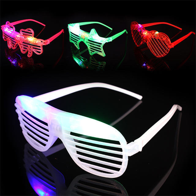 Cheap Price LED Glasses Glow in the Dark Light up Glasses Neon Party Favors Glow Glasses for Kid Adult Birthday Party Supplies