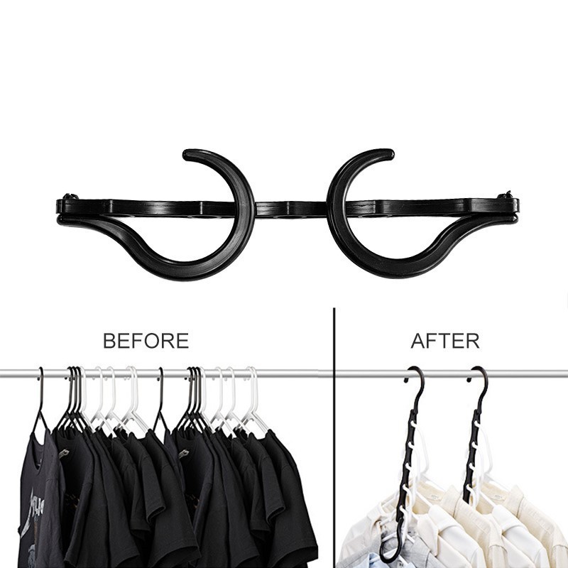 5 Hole Coat Hanger Multifunction Folding Plastic Hanger Rotating Magic Clothes Rack Storage Clothes Hanger Organizer Rack