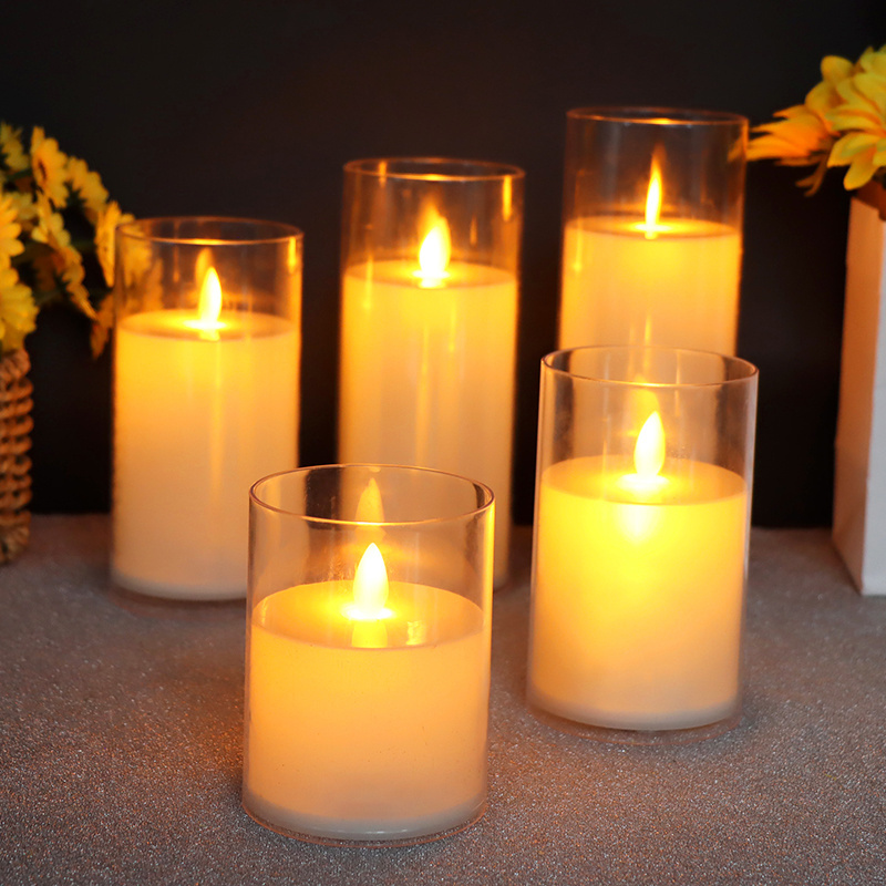 LED Flameless Pillar Candles Battery Operated for Halloween, Christmas, Bedroom, Home, Wedding, Birthday Decoration