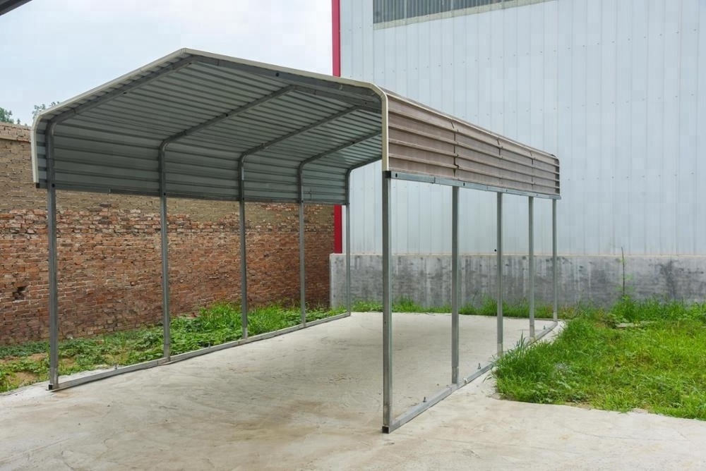 steel frame parts design for snow load carport