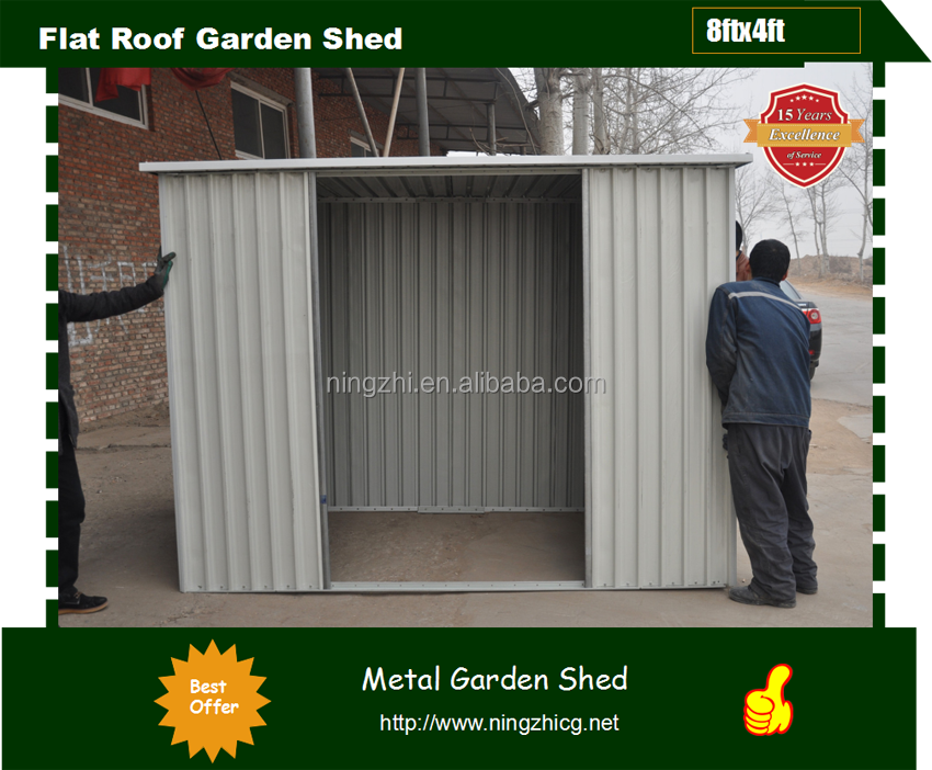 garden storage shed/flat roof garden shed/used storage sheds sale