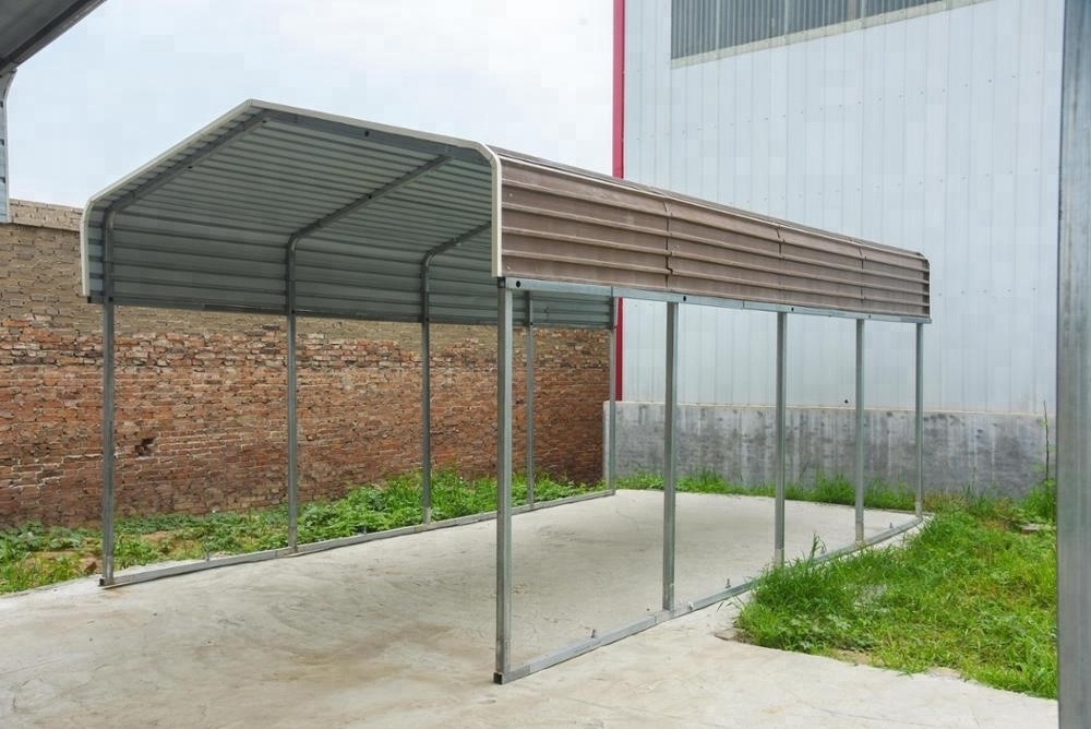 steel frame parts design for snow load carport