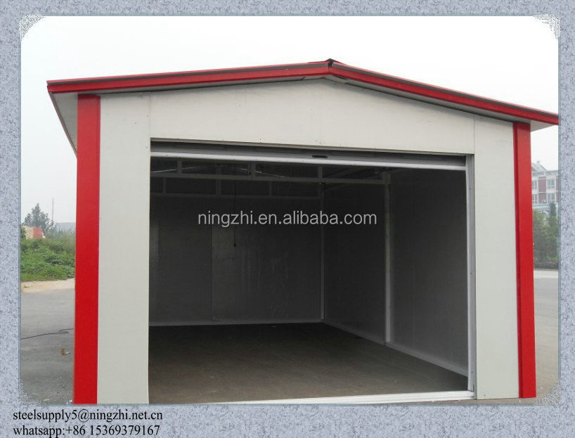 wholesale EPS sandwich panel garage & Prefab garage with eps sandwich wall,eps sandwich door ,can keep warm