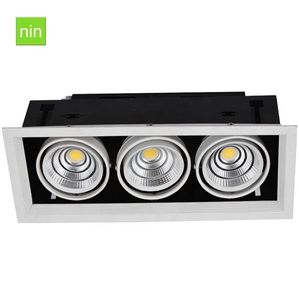 Double Head LED Recessed Downlight Laser Blade LED downlight 60W/anti-glare recessed led down light