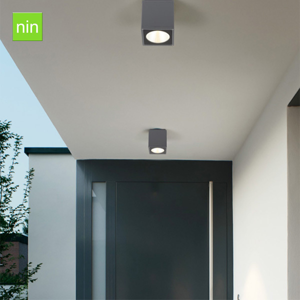 Square surface mounted led outdoor ceiling light IP65