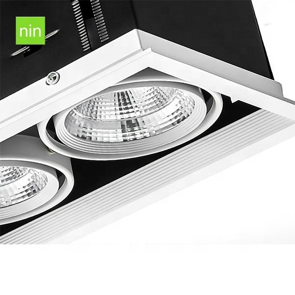 Double Head LED Recessed Downlight Laser Blade LED downlight 60W/anti-glare recessed led down light