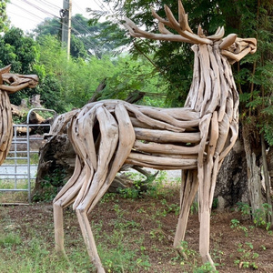 Driftwood horse sculpture Driftwood  animal art statue sculpture