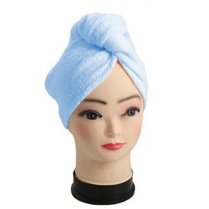 Wholesale Organic Bamboo Hair Drying Towel Wrap Super Absorbent Twist Hair Drying Turban Wrap