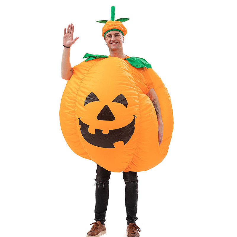 2023 Halloween Hot Selling Cosplay Costume Inflatable Pumpkin Blow Up Suit For Party Fun