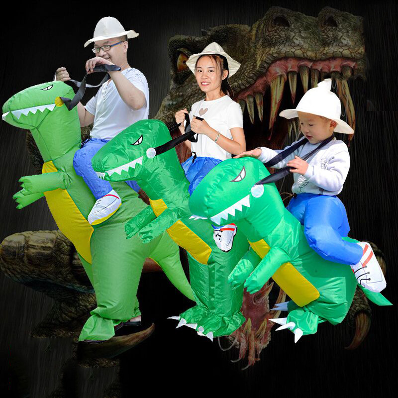 Halloween New Design Ride On Animal Kids Dinosaur Blow Up Cosplay Children Christmas Inflatable Costume