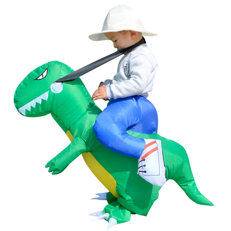 Halloween New Design Ride On Animal Kids Dinosaur Blow Up Cosplay Children Christmas Inflatable Costume