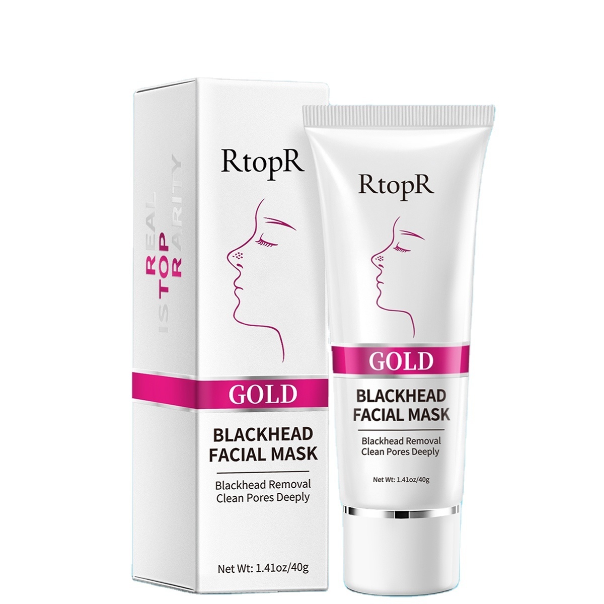 RtopR Official Store Gold Remove Blackhead  Face Mask Pore Peeling Acne Treatment Nose Deep Cleansing Face Whitening Hydrating