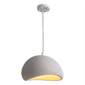 Modern Minimalist Concrete Stone Nordic Designer Pendant Light Cement-liked Hanging Lamp Resin Chandeliers Living Dining Room