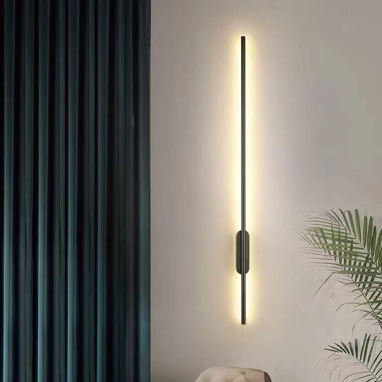 Wall Sconce Lamp For Hotel Creative Minimalist Bedroom Bedside Wall Light Modern Waterproof Outdoor Long Strip Led Wall Lamp