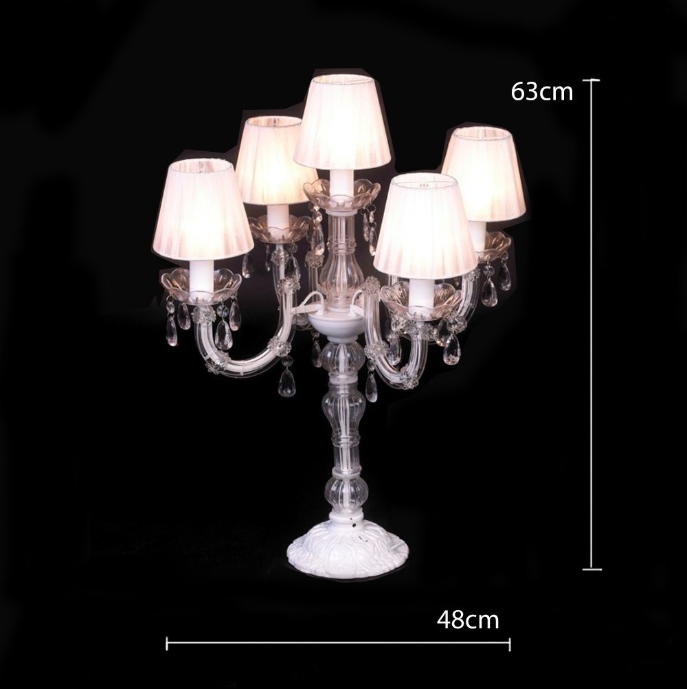 Wedding decoration Crystal Candelabra  standing chandelier Table lamp