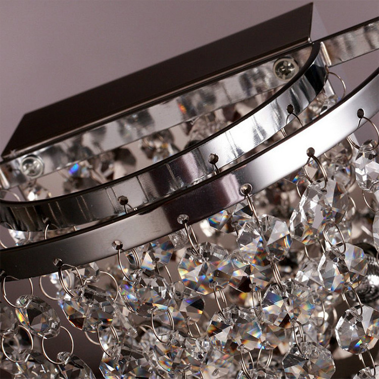 Modern Crystal Wall Light fixtures Indoor Chrome Wall Bracket Light for Home Acrylic Bedside Led Wall Lamp