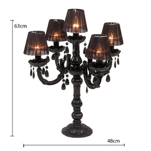 Wedding decoration Crystal Candelabra  standing chandelier Table lamp