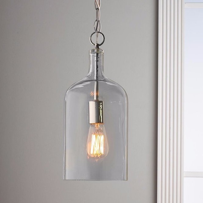 Retro Industrial Globe Loft Cafe Round Glass Ceiling Pendant Light Lamp Shade