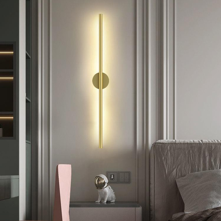 Wall Sconce Lamp For Hotel Creative Minimalist Bedroom Bedside Wall Light Modern Waterproof Outdoor Long Strip Led Wall Lamp