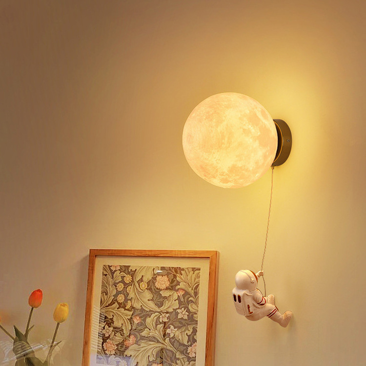 Decorative Astronaut Wall Lighting Indoor For Children's Room With 50cm Cable Led G9 7W Sconce Wall Bracket Light Night Lamps