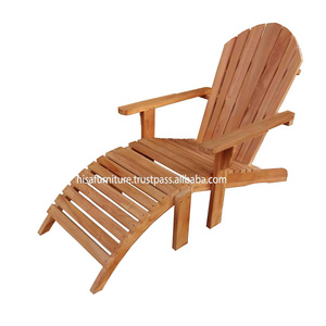 Hardwood Garden Adirondack sun bed chaise loungers chair sets Indonesia wooden teak Timber outdoor furniture